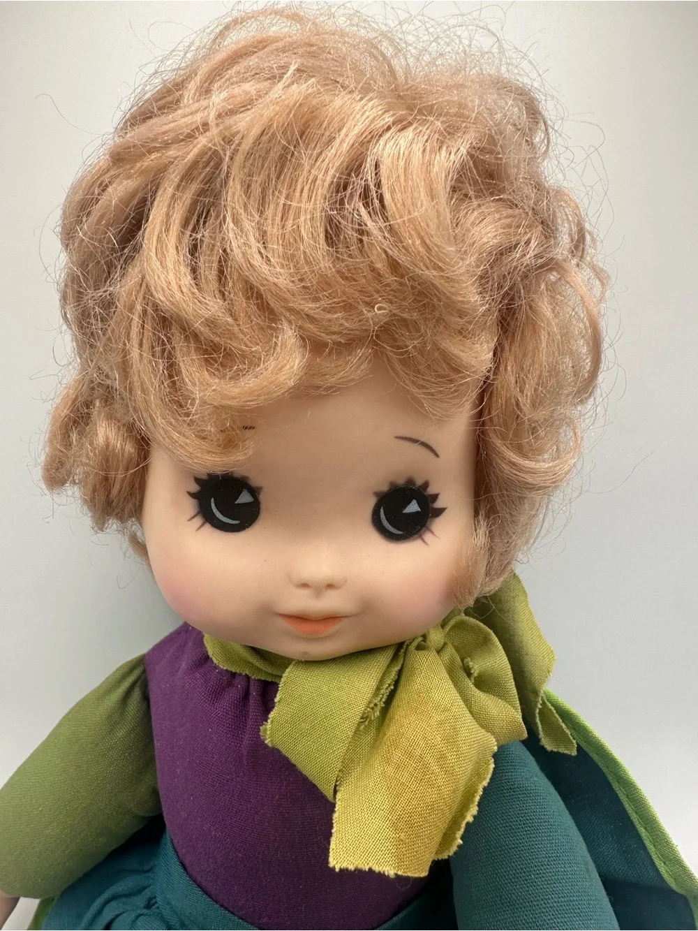 Masquerade Magic Eegee Goldberger Doll Vtg 1970s Green Purple Quick Change